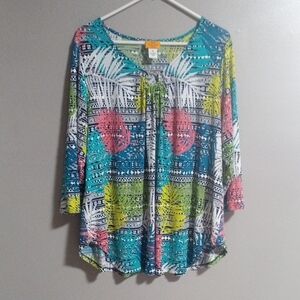 Ruby RD Women's Colorful Lightweight Pullover Top Size XL